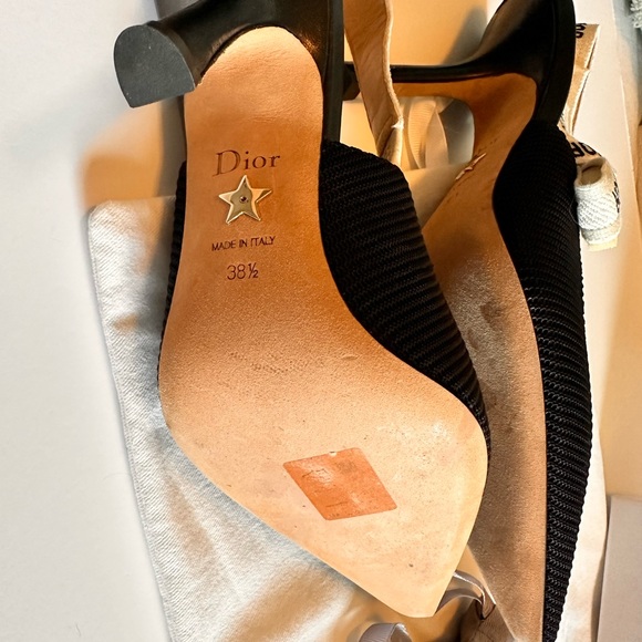 Jadior Dior slingback heels like new never worn with original box size 38.5 - Picture 6 of 10
